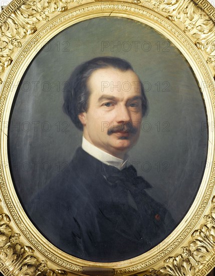 Portrait of Auguste Maquet (1813-1888), writer, collaborator of Alexandre Dumas, 1867.