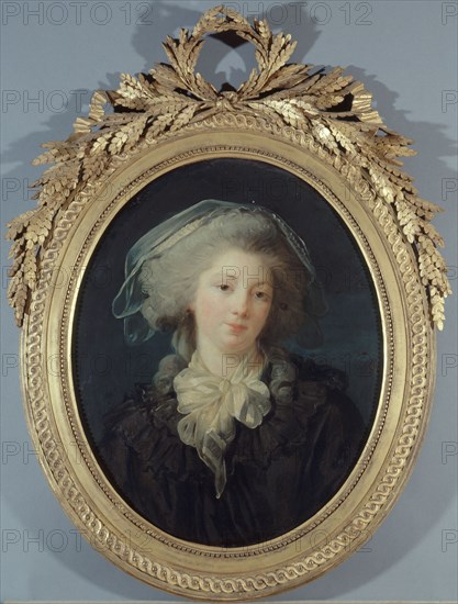 Portrait thought to be Charlotte-Françoise Bergeret de Norinval, between 1780 and 1783.
