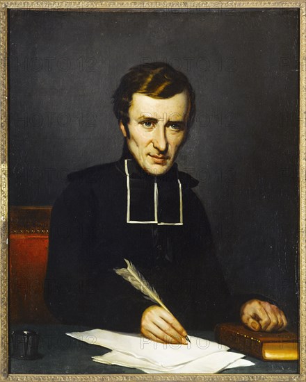 Portrait of Félicité Robert de Lamennais (1782-1854), writer and philosopher, after 1827.