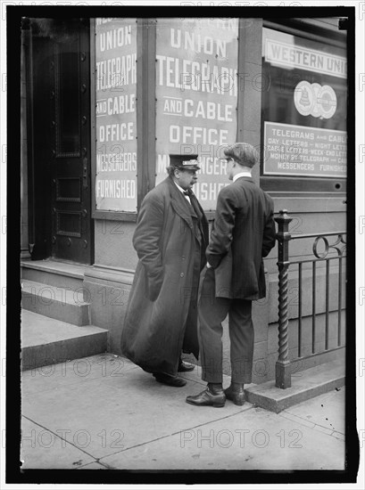 Western Union Office, between 1913 and 1917. Creator: Harris & Ewing.