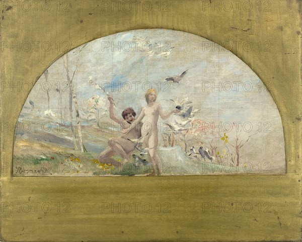 Esquisse pour la salle des mariages de la mairie du 1er : Le Printemps ou le matin de la vie, 1886.