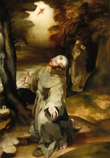 Saint Francis of Assisi Receiving the Stigmata, 1594-1595. Creator: Barocci, Federigo (1528-1612).