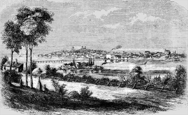 'General View of Kingston, British Canada', 1854. Creator: Unknown.