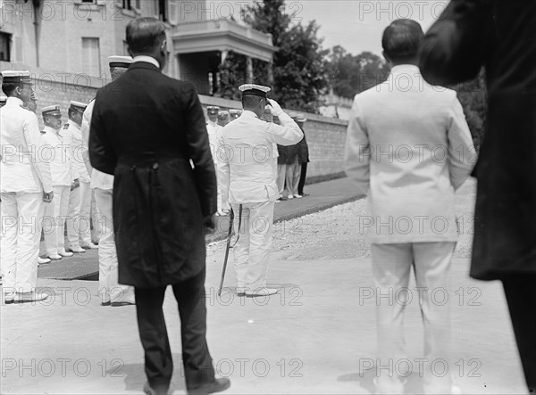 Admiral Togo at the U.S. Naval Academy, Annapolis, Maryland, 1911.  Creator: Harris & Ewing.