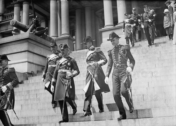 German Squadron Visit To U.S. German officers At Navy Dept., June 5. 1912. Creator: Harris & Ewing.