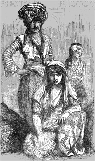 'Native of Laristan, and an Armenian Woman', 1854. Creator: Unknown.