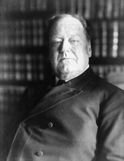 Edward Douglass White, Associate Justice Supreme Court, head-and-shoulders portrait,  1905. Creator: Frances Benjamin Johnston.