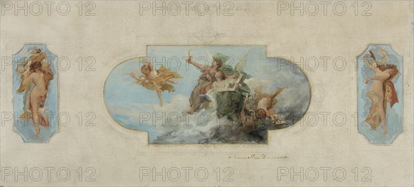 Sketch for the town hall in Asnieres: Allegory of the Arts (ceiling of reception hall), between 1900 and 1903.
