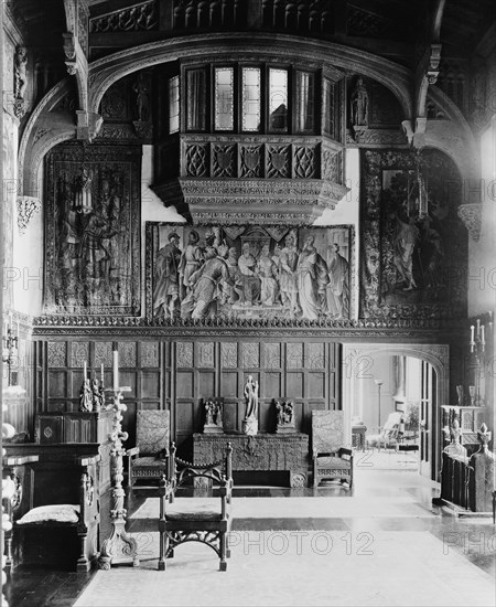 Interior of the home of Arthur Curtiss James, 39 East 69th Street, New York City, between 1914 and 1920.