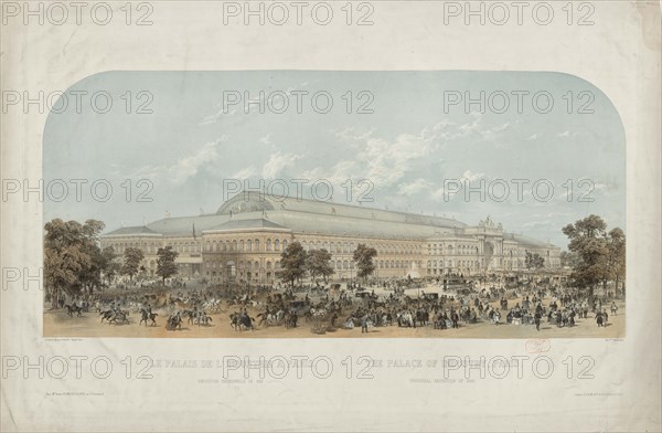 The 1855 Exposition Universelle in Paris (Exposition Universelle de 1855), 1855. Creator: Guesdon, Alfred (1808-1876).