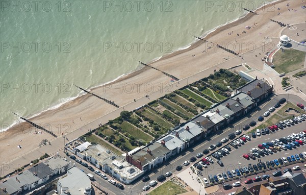 Marina Court Avenue, bungalows built in a Moghul style, Bexhill, East Sussex, 2016. Creator: Damian Grady.