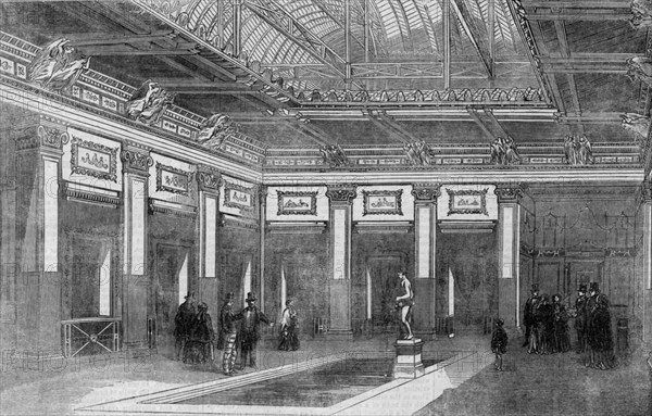 'The Court of Pompeii, Crystal Palace, Sydenham', 1854. Creator: Unknown.