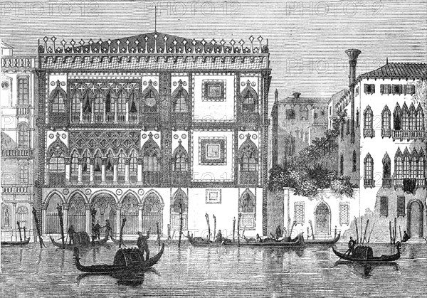 'The Palace Pissani, on The Grand Canal, Venice', 1854. Creator: Unknown.