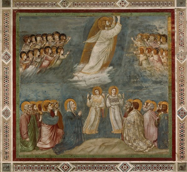 The Ascension of Christ (From the cycles of The Life of Christ), 1304-1306. Creator: Giotto di Bondone (1266-1377).