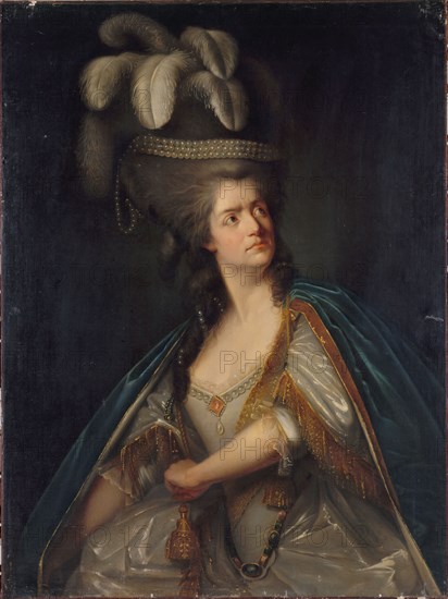 Portrait de Mme Thénard, dite "la Grande" (1757-1849), sociétaire de la Comédie Française..., c1785. Creator: Ecole Francaise.
