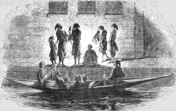 'Serenaders at Constantinople during the Ramazan', 1854. Creator: Unknown.