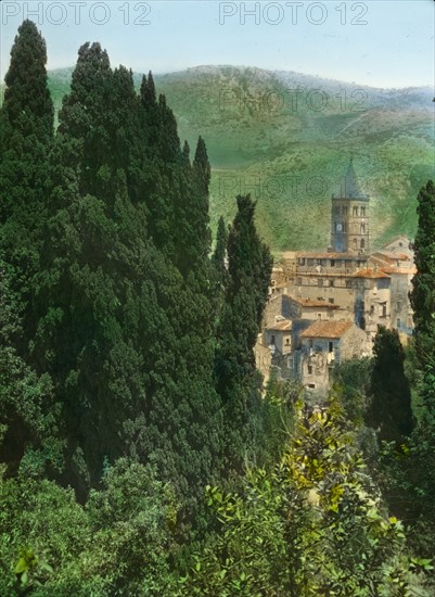 Villa d'Este, Tivoli, Lazio, Italy, 1925. Creator: Frances Benjamin Johnston.