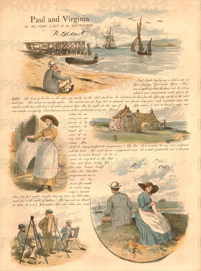 'Paul and Virginia or the very Last of the Smugglers', 1886. Creator: Randolph Caldecott.