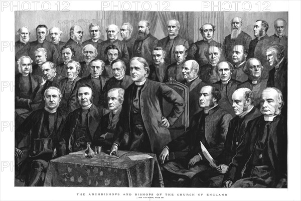 'The Archbishops and Bishops of the Church of England', 1886.  Creator: Unknown.