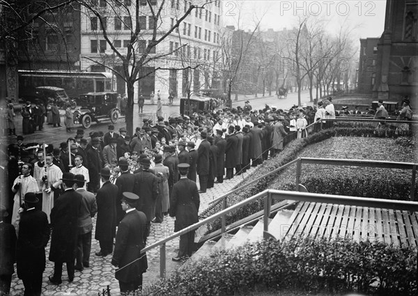 Pan American Mass. - Thanksgiving Day At St. Patrick's. Choir, 1912. Creator: Harris & Ewing.