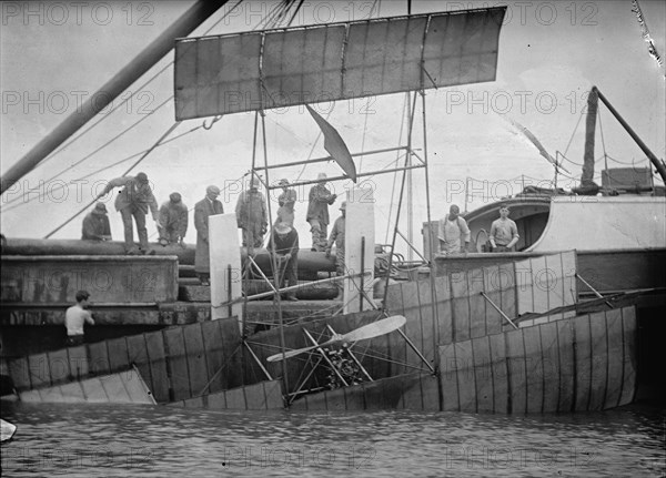 Anthony Jannus, Flights And Tests of Rex Smith Plane Flown By Jannus - Flights of Plane, 1912. Creator: Harris & Ewing.