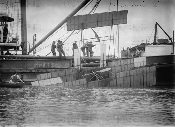 Anthony Jannus, Flights And Tests of Rex Smith Plane Flown By Jannus - Flights of Plane, 1912. Creator: Harris & Ewing.