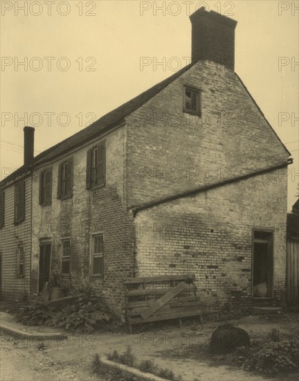 Old warehouse on former Market Yard, Falmouth, between 1925 and 1929. Creator: Frances Benjamin Johnston.