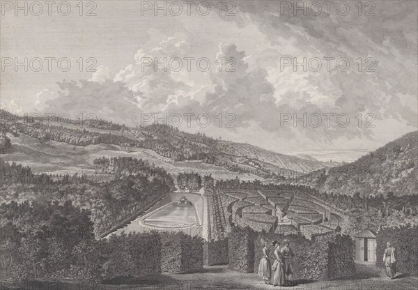 IVe Vue du Parc de Neu-Waldeck prise du Pavillon Chinois vers le Nord, 1782.