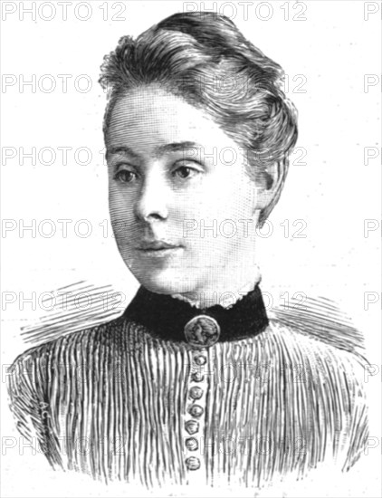 ''Miss Philippa Fawcett; above the Senior Wrangler at Cambridge', 1890. Creator: Unknown.