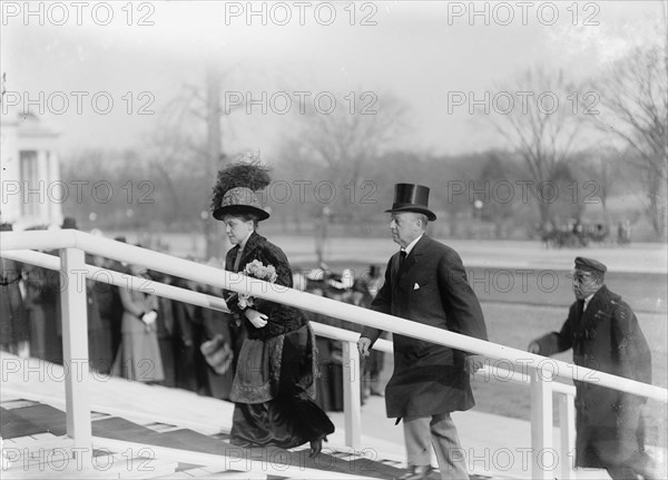 New Years Breakfasts, Pan American Union - Secretary of State And Mrs. Knox, 1912. Creator: Harris & Ewing.