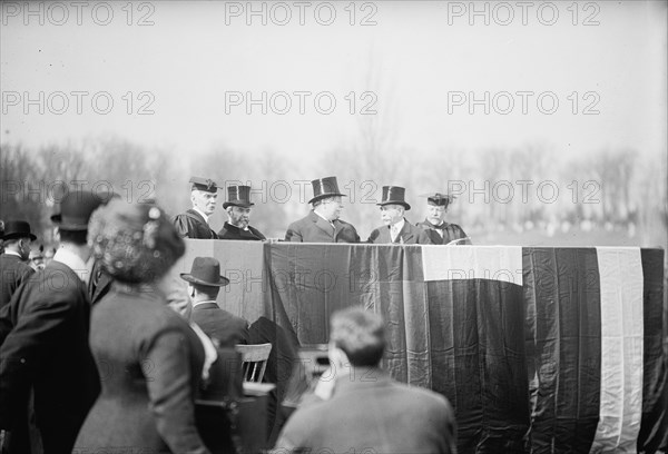 Jules J. Jusserand, Ambassador From France, Soldiers And Sailors Monument, Annapolis, 1911. Creator: Harris & Ewing.