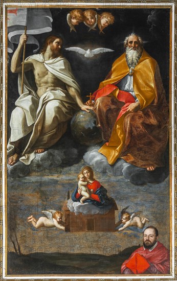 The Trinity with the Madonna of Loreto and the donator cardinal Antonio Maria Gallo, 1603-1604. Creator: Reni, Guido (1575-1642).