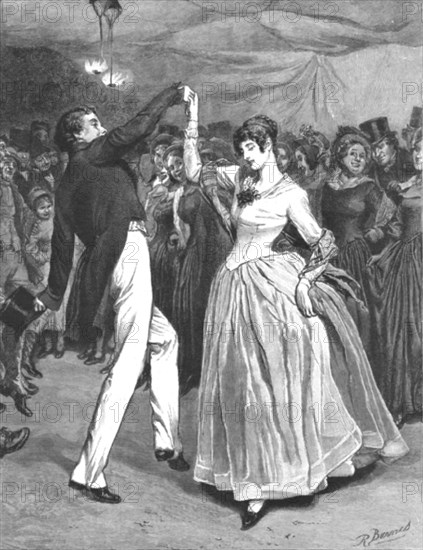 'The Mayor of Casterbridge, by Thomas Hardy. A dance with Elizabeth Jane', 1886.   Creator: Robert Barnes.