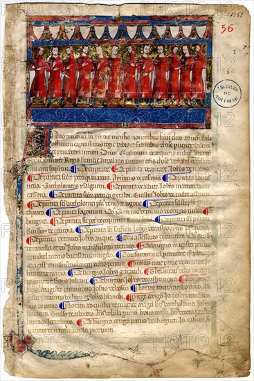 Livre I des annales (1295-1532), Les portraits des capitouls de l'année 1352-1353), 1352-1353. Creator: Anonymous.