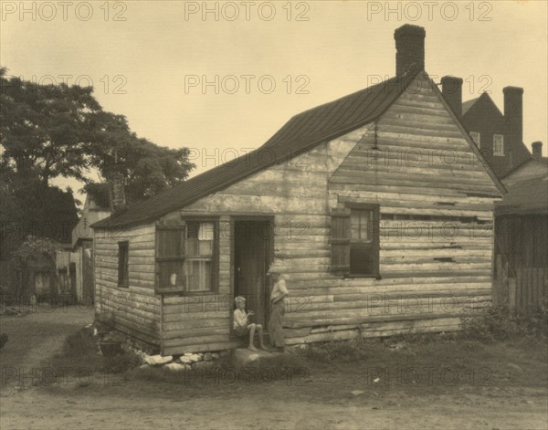Cabin on alley by Fall Run, Scott's Hill, Falmouth, between 1925 and 1929. Creator: Frances Benjamin Johnston.