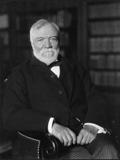 Andrew Carnegie, April 1905, c1905. Creator: Frances Benjamin Johnston.