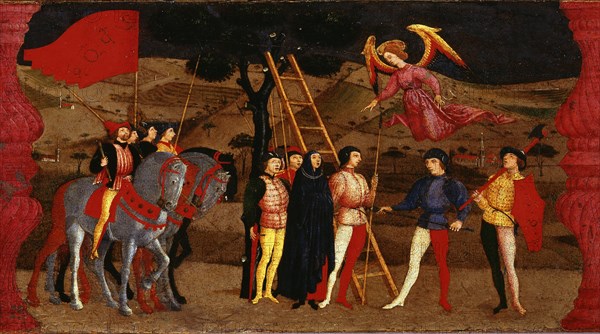 The Miracle of the Desecrated Host (Predella Panel for the church of Corpus Domini in..., 1465-1469. Creator: Uccello, Paolo (1397-1475).