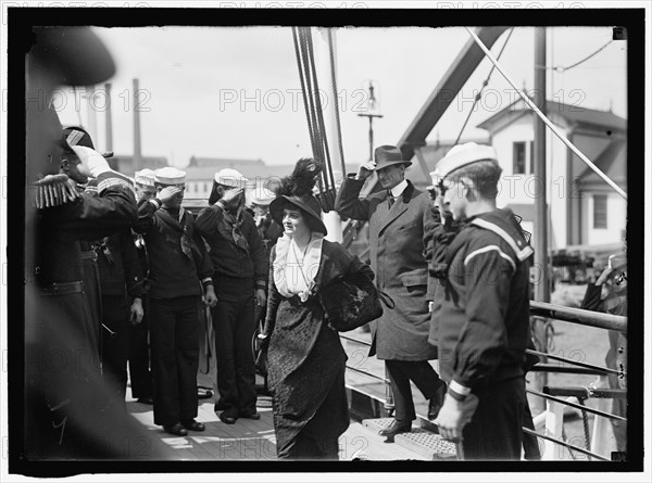 Edith Wilson? and William Gibbs McAdoo, between 1913 and 1917. Creator: Harris & Ewing.