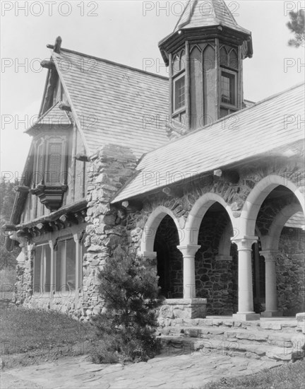 Mountain lodge for Paul T. Mayo, Bear Creek Can~on, Colorado--J. B. Benedict..., c1903 - 1923. Creator: Frances Benjamin Johnston.