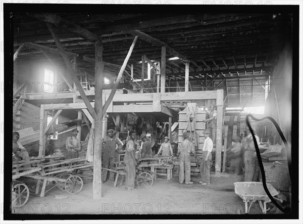 Brick Yard near Mount Vernon, Va., between 1910 and 1917. Creator: Harris & Ewing.