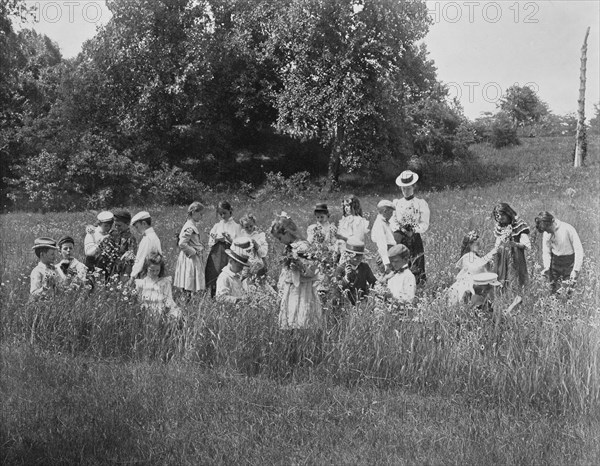 A primary school in the field, 1900. Creator: Frances Benjamin Johnston.