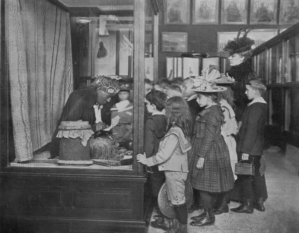 At the museum - fourth grade, 1900. Creator: Frances Benjamin Johnston.