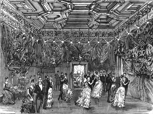 'Reception and Ball at Dover House, the official residence of Lord Dalhousie; The Ball Room', 1886.  Creator: Unknown.