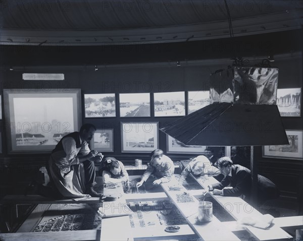 Building of the McMillan Commission model, ca. 1902. Creator: Frances Benjamin Johnston.