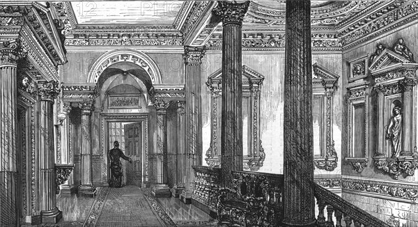 'An old London Mansion - 'Cowfields', 30 Old Burlington Street', 1886. Creator: Unknown.