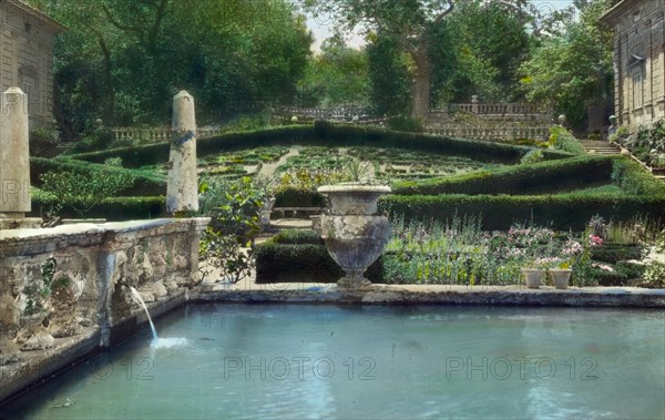 Villa Lante, Bagnaia, Lazio, Italy, 1925. Creator: Frances Benjamin Johnston.