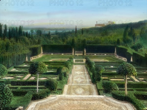 Villa I Tatti, Ponte a Mensola, near Settignano, Italy, 1925. Creator: Frances Benjamin Johnston.