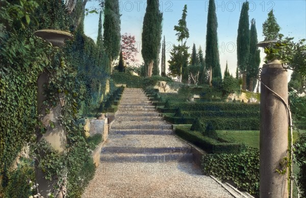 Villa I Tatti, Ponte a Mensola, near Settignano, Italy, 1925. Creator: Frances Benjamin Johnston.