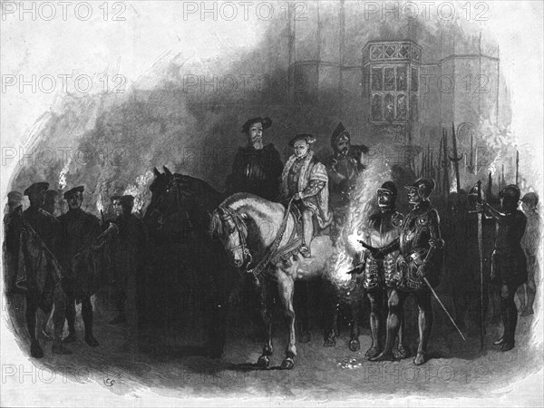 'Historical Aspects of Hampton Court; Edward VI. And the Protector Somerset- 'The Night Alarm'', 189 Creator: Unknown.