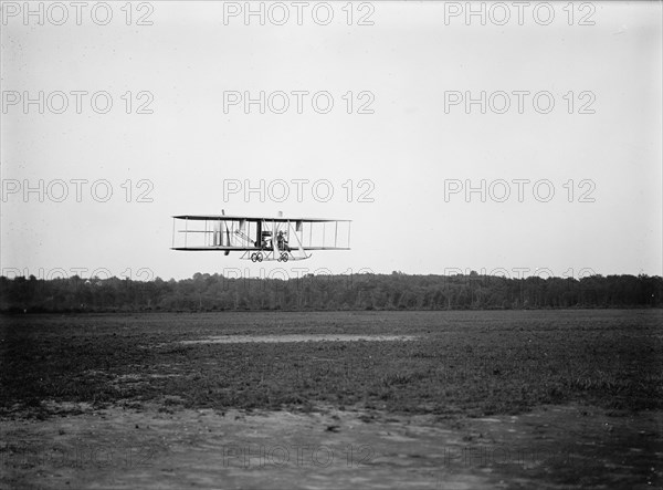 Army Aviation, College Park Aviation Field, 2nd Season - Wright Biplane, Type B..., 1912. Creator: Harris & Ewing.